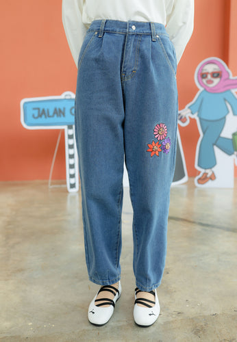 Bunga-Bunga Jeans (Light Blue)