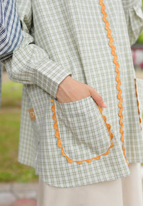 Camilla Checkered Top (Pastel Green)