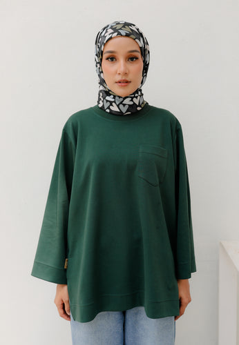 Zen Boxy T-Shirt (Emerald Green)