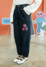 Load image into Gallery viewer, Bunga-Bunga Jeans (Greenish Blue)