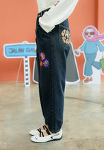 Load image into Gallery viewer, Bunga-Bunga Jeans (Greenish Blue)