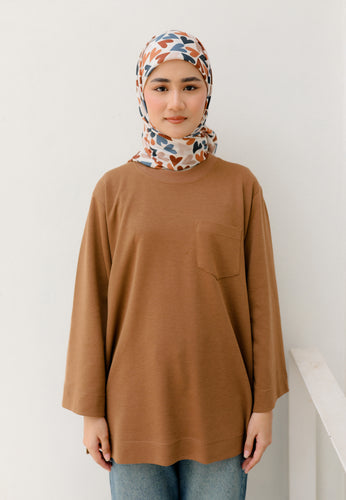 Zen Boxy T-Shirt (Walnut)