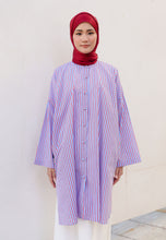 Load image into Gallery viewer, Ibna Printed Tunic (Red Blue Stripe)