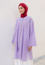 Load image into Gallery viewer, Ibna Printed Tunic (Red Blue Stripe)