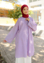 Load image into Gallery viewer, Ibna Printed Tunic (Red Blue Stripe)