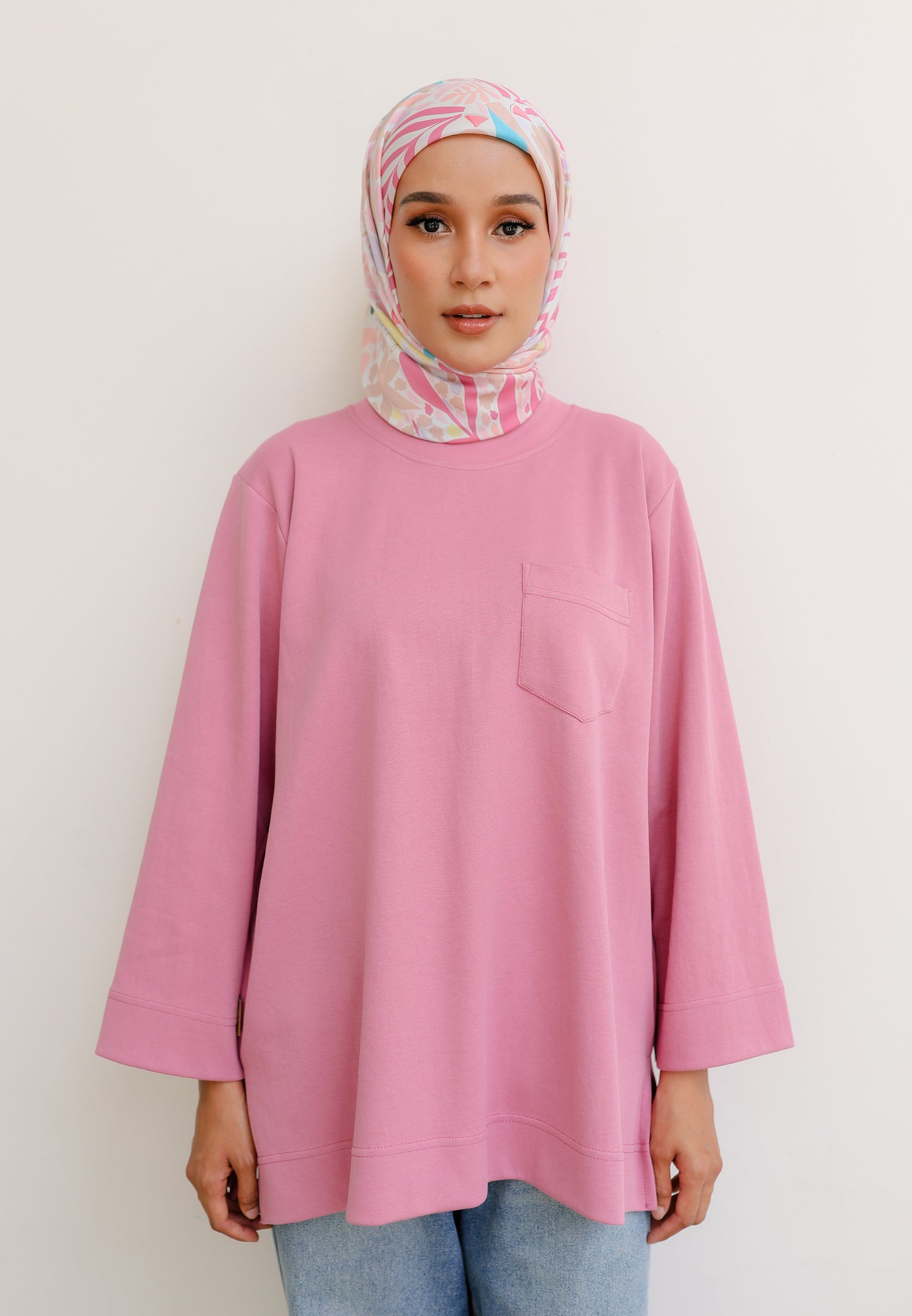 Zen Boxy T-Shirt (Pastel Pink)