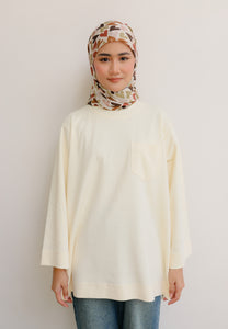 Zen Boxy T-Shirt (Cream)