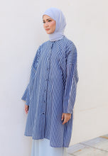 Load image into Gallery viewer, Ibna Printed Tunic (Dark Blue Stripe)