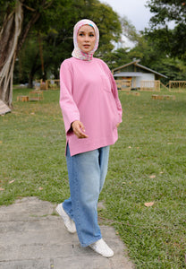 Zen Boxy T-Shirt (Pastel Pink)