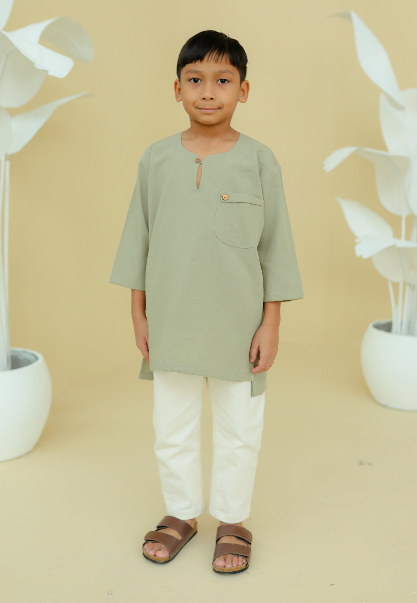 Paut Kurta Boy (Sage Green)