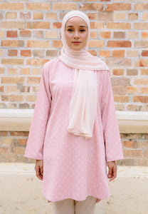 Mahdia Printed Top (Soft Pink)