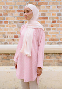 Mahdia Printed Top (Soft Pink)