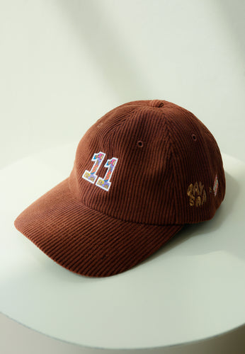 Bunga 11 Dad Cap (Dark Chocolate Corduroy)