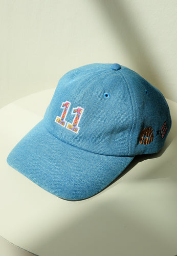 Bunga 11 Dad Cap (Light Blue Denim)