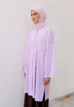 Load image into Gallery viewer, Ibna Printed Tunic (Pink Choco Stripe)