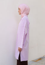 Load image into Gallery viewer, Ibna Printed Tunic (Pink Choco Stripe)
