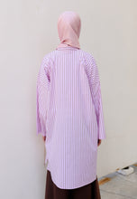 Load image into Gallery viewer, Ibna Printed Tunic (Pink Choco Stripe)