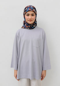 Zen Boxy T-Shirt (Soft Grey)