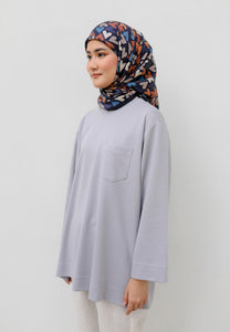 Zen Boxy T-Shirt (Soft Grey)