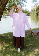 Load image into Gallery viewer, Ibna Printed Tunic (Pink Choco Stripe)