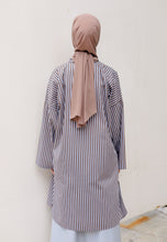 Load image into Gallery viewer, Ibna Printed Tunic (Dark Choco Stripe)