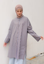 Load image into Gallery viewer, Ibna Printed Tunic (Dark Choco Stripe)