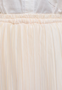 Tyesha Pleated Skirt (Milky Cream)