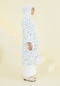 Ibna Printed Tunic (White)