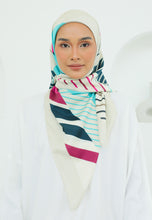 Load image into Gallery viewer, Aurora Printed Square Hijab (Geometry Light)