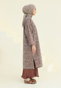 Ibna Printed Tunic (Dark Choco)