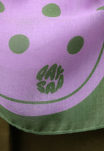 Load image into Gallery viewer, Polka Cotton Square (Green Lilac)