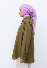 Load image into Gallery viewer, Erum Linen Top (Army Green)