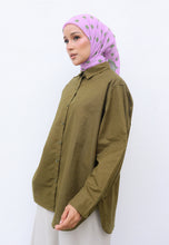 Load image into Gallery viewer, Erum Linen Top (Army Green)