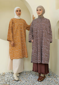 Ibna Printed Tunic (Dark Choco)