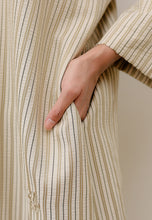 Load image into Gallery viewer, Rayya Stripe Kaftan (Beige Olive)