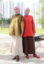 Load image into Gallery viewer, Erum Linen Top (Army Green)
