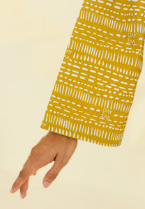 Ibna Printed Tunic (Warm Mustard)