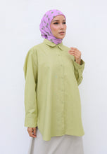 Load image into Gallery viewer, Erum Linen Top (Apple Green)