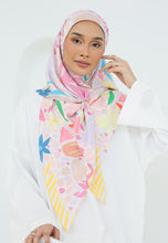 Load image into Gallery viewer, Aurora Printed Square Hijab (Funky Soft)
