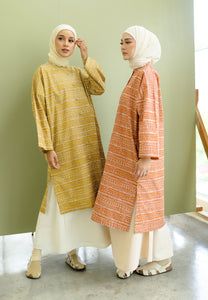 Ibna Printed Tunic (Warm Mustard)