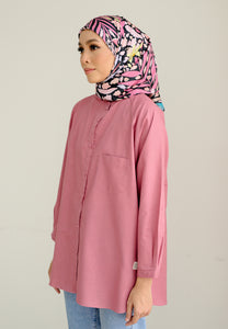 Hessa Linen Top (Dusty Pink)