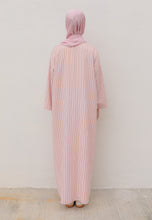 Load image into Gallery viewer, Rayya Stripe Kaftan (Pink Peach)