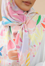 Load image into Gallery viewer, Aurora Printed Square Hijab (Funky Soft)