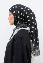 Load image into Gallery viewer, Polka Cotton Square (Black White)