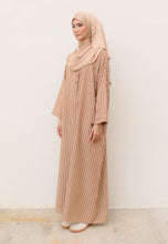 Load image into Gallery viewer, Rayya Stripe Kaftan (Brown Choco)