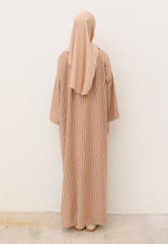 Load image into Gallery viewer, Rayya Stripe Kaftan (Brown Choco)