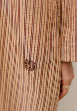 Load image into Gallery viewer, Rayya Stripe Kaftan (Brown Choco)