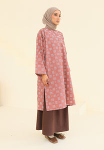 Ibna Printed Tunic (Dusty Rose)