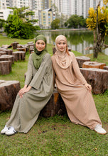 Load image into Gallery viewer, Rayya Stripe Kaftan (Moss Green)