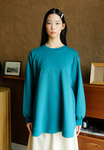 Load image into Gallery viewer, Zoe Curved T-Shirt (Turquoise)